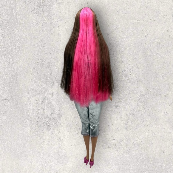 Glam N Jam Teresa Barbie Doll Flexible Waist Body Twist Hair Pink/Brown EUC - Picture 5 of 13